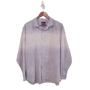 Tommy Bahama‎ Mens Coastal Blue Beachy Button Front Shirt Size Large